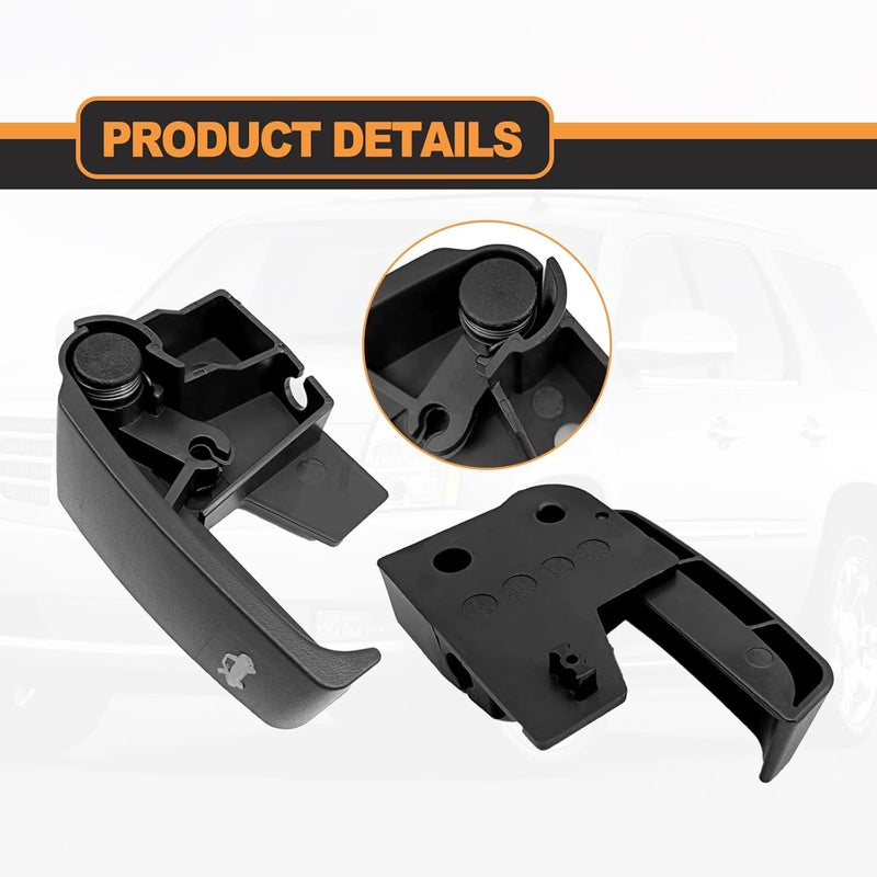 BSAMZO Hood Latch Release Pull Handle 15741109 Compatible with 1995-2007 Chevrolet Chevy GMC Cadillac C3500 C1500 K1500 ABS Black - Image 3